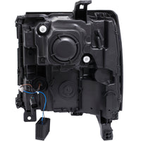 Thumbnail for ANZO 16-17 Chevy Silverado 1500 Projector Headlights Plank Style Design Chrome w/ Amber