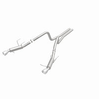 Thumbnail for Magnaflow 2014 Ford Mustang V6 3.7L Comp Series Dual Split Rear Polished Stainless C/B Perf Exhaust