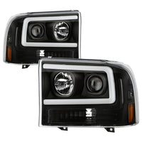 Thumbnail for Spyder Ford F-250 99-04/Excursion 00-04 1 Piece LED Headlights - Black PRO-YD-FF25099V2PL-BK