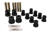 Thumbnail for Energy Suspension 73-87 GM Denali XL/SUburban/Yukon XL 4WD Black Front Leaf Spring Bushing Set