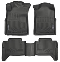 Thumbnail for Husky Liners 05-13 Toyota Tacoma WeatherBeater Combo Black Floor Liners