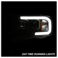 Thumbnail for Spyder 02-05 Dodge Ram 1500 Light Bar Projector Headlights - Black (PRO-YD-DR02V2-LB-BK)