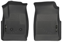 Thumbnail for Husky Liners 15 Colorado Crew Cab/Ext Cab WeatherBeater Black Front Floor Liner