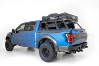 Thumbnail for Addictive Desert Designs 2015+ Ford F-150 Overlander Chase Rack w/ 3rd Brake Light - Hammer Black