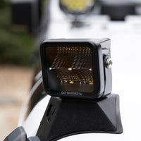 Thumbnail for Go Rhino Xplor Blackout Series Cube LED Flood Light Kit (Surface/Threaded Stud Mnt) 2x2 - Blk (Pair)