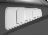 Thumbnail for Roush 2010-2014 Ford Mustang Unpainted Quarter Window Louver Kit
