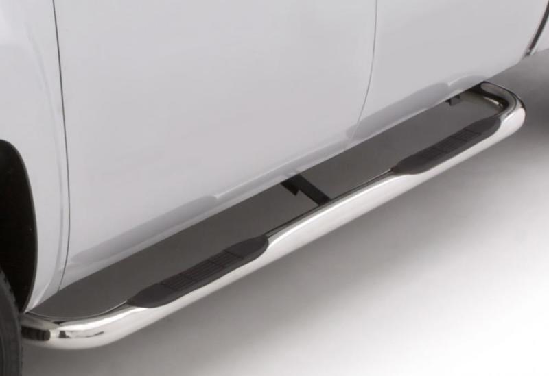 Lund 07-17 Chevy Silverado 1500 Ext. Cab 3in. Round Bent SS Nerf Bars - Polished