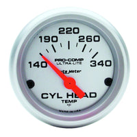 Thumbnail for AutoMeter Gauge Cylinder Head Temp 2-1/16in. 140-340 Deg. F Electric Ultra-Lite