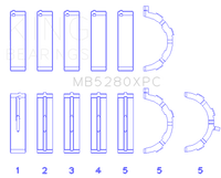 Thumbnail for King Ford V8 4.6L/5.4L SOHC Coated (Size .026) Crankshaft Main Bearings (Set of 5)