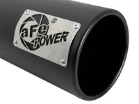 Thumbnail for aFe SATURN 4S 4in SS Intercooled Exhaust Tip - Black 4in In x 5in Out x 12in L Bolt-On