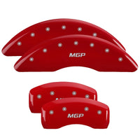 Thumbnail for MGP 4 Caliper Covers Engraved Front & Rear MGP Red finish silver ch