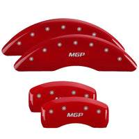 Thumbnail for MGP 4 Caliper Covers Engraved Front & Rear 300 Red finish silver ch