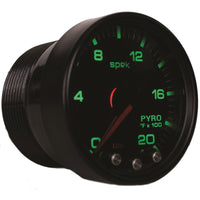 Thumbnail for Autometer Spek-Pro Gauge Pyro. (Egt) 2 1/16in 2000f Stepper Motor W/Peak & Warn Blk/Smoke/Blk