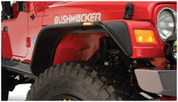 Thumbnail for Bushwacker 97-06 Jeep Wrangler Flat Style Flares 4pc - Black