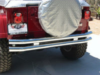Thumbnail for Rampage 1976-1983 Jeep CJ5 Double Tube Rear Bumper - Stainless