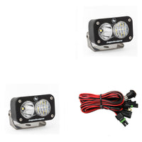 Thumbnail for Baja Designs S2 Sport Driving Combo Pattern Pair LED Work Light - Clear