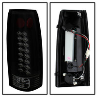 Thumbnail for Spyder Chevy C/K Series 1500 88-98/GMC Sierra 88-98 LED Tail Lights Blk Smke ALT-YD-CCK88-LED-BSM