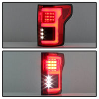 Thumbnail for Spyder 15-18 Ford F-150 LED Tail Lights (w/Blind Spot) - Red Clear (ALT-YD-FF15015BS-LBLED-RC)