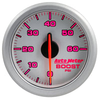 Thumbnail for Autometer Airdrive 2-1/6in Boost Gauge 0-60 PSI - Silver