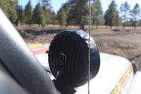 Thumbnail for KC HiLiTES 6in. Round Soft Cover (Pair) - Black w/Yellow KC Logo