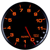 Thumbnail for Autometer Spek-Pro Gauge Tachometer 5in 11K Rpm W/Shift Light & Peak Mem Black/Smoke/Black