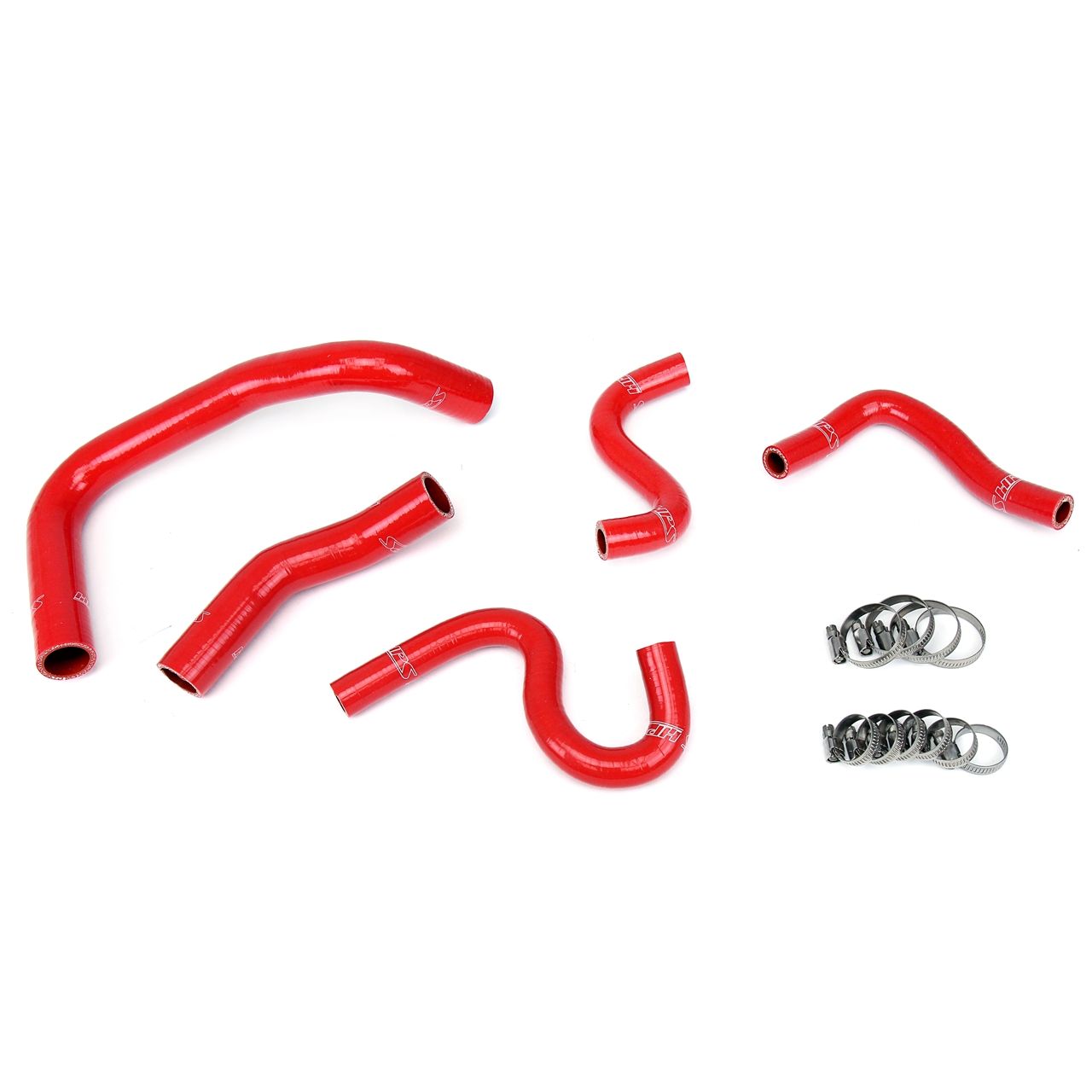 HPS Red Reinforced Silicone Radiator + Heater Hose Kit for Toyota 85-87 Corolla AE86 4A-GEU Left Hand Drive