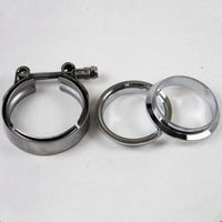 Thumbnail for Granatelli 2.5in Mild Steel Mating Male to Female Flanges w/V-Band Clamp
