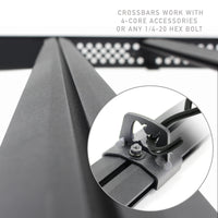 Thumbnail for Go Rhino 19-21 Toyota Tundra CrewMax Ceros Low Profile Roof Rack - Tex. Blk