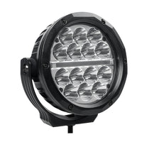 Thumbnail for Go Rhino Xplor Bright Series Round LED Driving Light Kit w/DRL (Surface Mount) 6in - Blk (2 pc)