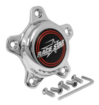 Thumbnail for Race Star 5 Lug Cap Tall Plastic Chrome (incl. Medallion & Screws)