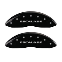 Thumbnail for MGP 4 Caliper Covers Engraved Front & Rear Escalade Black finish silver ch