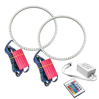 Thumbnail for Oracle Jeep Wrangler JL/JT LED Surface Mount Headlight Halo Kit - w/ Simple Controller SEE WARRANTY