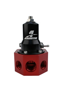 Thumbnail for Aeromotive Regulator - 30-120 PSI - .500 Valve - 4x AN-08 and AN-10 inlets / AN-10 Bypass