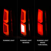 Thumbnail for ANZO 2015-2020 Chevrolet Tahoe LED Tail Lights w/ Light Bar Chrome Housing Clear Lens