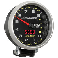 Thumbnail for Autometer 5 inch Ultimate III Playback Tachometer 9000 RPM - Black
