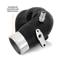 Thumbnail for Mishimoto 21+ Bronco 2.7L Intercooler Pipe Kit Micro Wrinkle Black