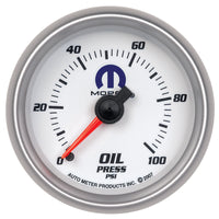 Thumbnail for Autometer Mopar 52mm 0-100 PSI Oil Pressure Gauge