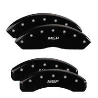 Thumbnail for MGP 4 Caliper Covers Engraved Front & Rear Escalade Black finish silver ch