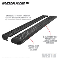 Thumbnail for Westin Grate Steps Running Boards 54 in - Textured Black