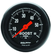 Thumbnail for Autometer Z Series 52mm 0-60 PSI Mechanical Boost Gauge