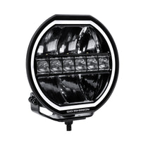 Thumbnail for Go Rhino Xplor Blackout Series Maxline LED Hi/Low Beam w/Multi DRL (Surface Mount) 9in. - Blk