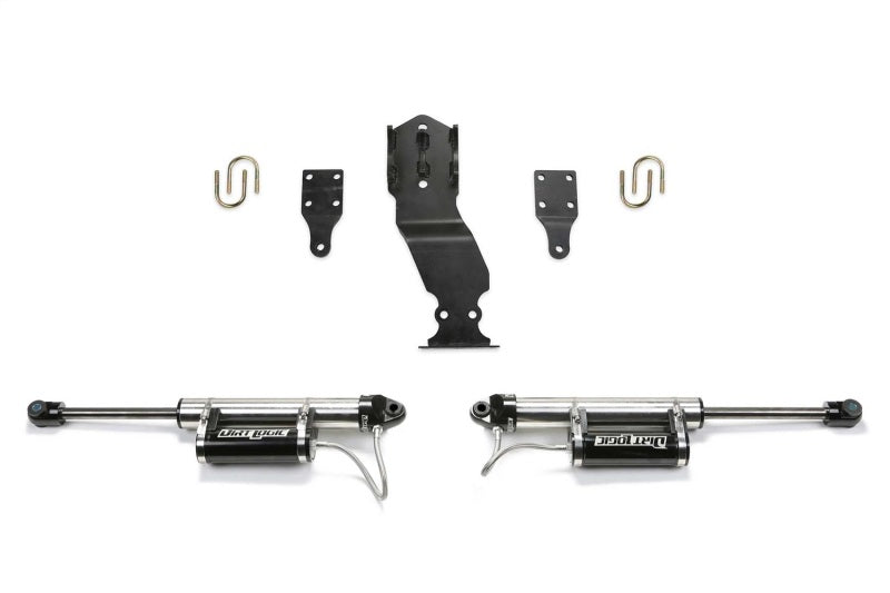 Fabtech 17-21 Ford F250/F350 4WD Dual Steering Stabilizer System w/DL 2.25 Resi Shocks