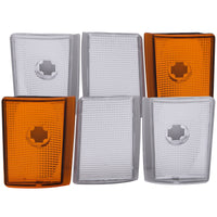 Thumbnail for ANZO Corner Lights 1988-1993 Chevrolet C1500 Euro Corner Lights 4 Crystal Chrome / 2 Crystal Amber