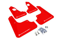 Thumbnail for Rally Armor 08-17 Mitsubishi EVO X Red UR Mud Flap w/ White Logo