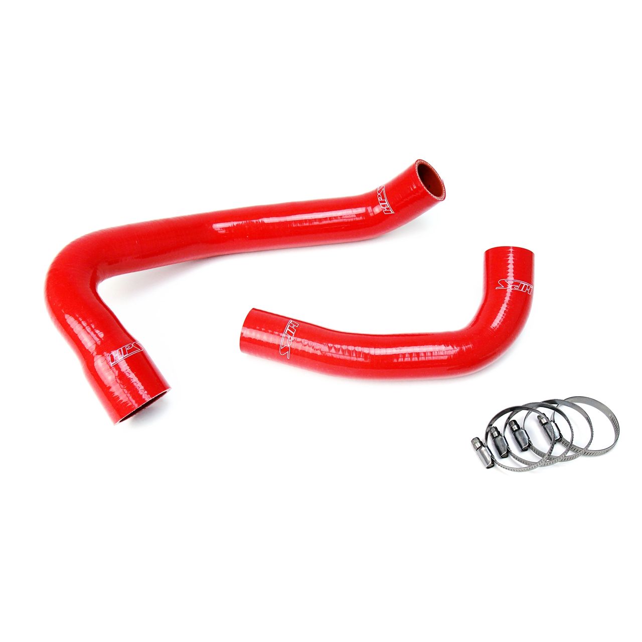 HPS Red Reinforced Silicone Radiator Hose Kit Coolant for Jeep 00-06 Wrangler TJ 4.0L