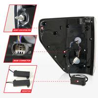 Thumbnail for ANZO 21-23 Ford F-150 LED Taillights Seq. Signal w/BLIS Cover - Smoke Blk (For Factory Halogen ONLY)