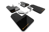 Thumbnail for Rally Armor 21-24 Ford Bronco (Steel Bmpr - NO Rptr/Sprt - NO RR/RB) Blk Mud Flap w/Cy Orange Logo