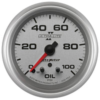 Thumbnail for AutoMeter Gauge Oil Press 2-5/8in. 100PSI Stepper Motor W/ Peak & Warn Ultra-Lite II