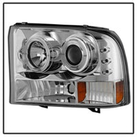 Thumbnail for Spyder Ford F250 Super Duty 99-04 Projector Version 2 LED Halo LED Chrm PRO-YD-FF25099-1P-G2-C
