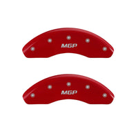 Thumbnail for MGP 4 Caliper Covers Engraved Front & Rear MGP Red finish silver ch